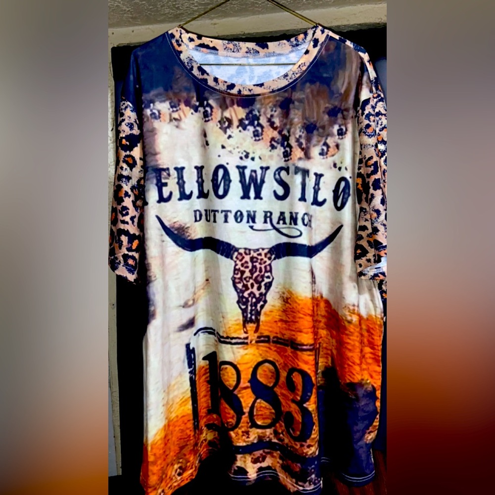 1883 Yellow Stone Leopard Shirt